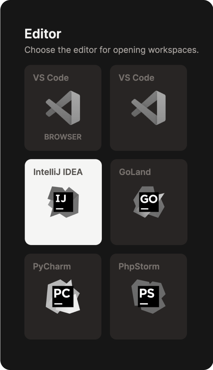 Jetbrains IDEs available to use with Gitpod